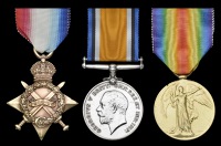 Three: Private J. Cameron, Cameron Highlanders
1914-15 Star (S-20301 Pte., Cam’n. Highrs.); British War and...