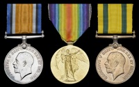 Three: Private R. Ross, 7th Battalion Cameron Highlanders, killed in action, battle of the Somme, 13 October...