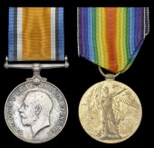 Pair: Private J. Callaghan, 5th Battalion Cameron Highlanders, killed in action, battle of the Somme, 18 July...