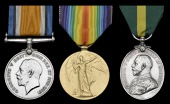 Pair: Private A. E. Davis, Cameron Highlanders
British War and Victory Medals (200547 Pte.,...