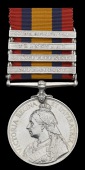 Queen’s South Africa 1899-1902, 4 clasps, Cape Colony, Orange Free State, Transvaal, South Africa 1902 (5682 Pte....