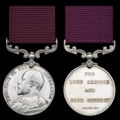 Army L.S. & G.C. (2), E.VII.R. (2046 L. Serjt. W. J. Fisher, Wilts. Regt.; 1589 Sjt. A. Keel, Wilts. Regt.) good...