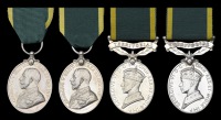 Territorial Efficiency Medal (2), G.V.R. (203428 Pte. W. Cleverley, 4-Wilts. R.; 5564767 Cpl. A. W. Usher, 4-Wilts....
