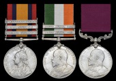 Three: Colour Serjeant B. Y. Brown, Wiltshire Regiment

Queen’s South Africa 1899-1902, 3 clasps, Cape Colony,...