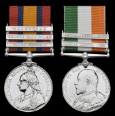 Pair: Private T. Smith, Wiltshire Regiment

Queen’s South Africa 1899-1902, 3 clasps, Cape Colony, Orange Free...