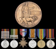 Family group:

Five: Private G. Furnell, 1st Battalion Wiltshire Regiment, late Coldstream Guards, killed in...