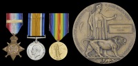 Three: Private W. H. Fisher, 1st Battalion Wiltshire Regiment, killed in action, France/Flanders, 25 October...