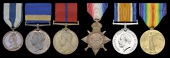 Family group: 
Three: Police Constable J. Barlow, Metropolitan Police
Jubilee 1897, bronze, unnamed; Jubilee 1887,...