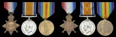 Three: Private A. J. Harding, 2nd Battalion Wiltshire Regiment, who died on 26 February 1919
1914-15 Star (18211...