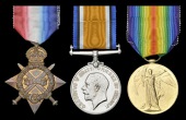 Three: Private E. Hider, 5th Battalion Wiltshire Regiment, who died in Mesopotamia, 20 July 1916
1914-15 Star...