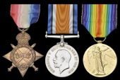 Three: Private F. J. North, 2nd Battalion Wiltshire Regiment, killed in action, France/Flanders, 15 June...