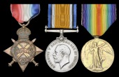 Three: Private H. J. Raisey, Wiltshire Regiment

1914-15 Star 9273 Pte., Wilts. R.); British War and Victory...
