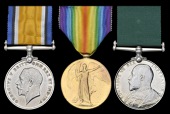 Family group:

Pair: Private C. H. Fowle, 1st Battalion Wiltshire Regiment, killed in action, France/Flanders, 27...