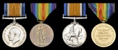 Pair: Private H. Orchard, 2nd Battalion Wiltshire Regiment, killed in action, France/Flanders, 18 October...