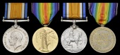 Pair: Private F. Dean, 5th Battalion Wiltshire, killed in action, Mesopotamia, 15 January 1917
British War and...