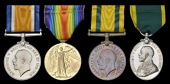 Four: Serjeant H. G. Summers, 4th Battalion Wiltshire Regiment

British War and Victory Medals (200033 Sjt.,...