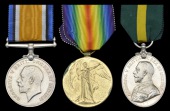 Three: Private W. Thornton, 4th Battalion Wiltshire Regiment, late Army Service Corps

British War and Victory...