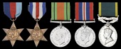 Family group: 

Five: Private B. A. Connolly, Wiltshire Regiment
1939-45 Star ;France and Germany Star; Defence...