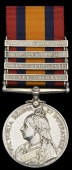 Queen’s South Africa 1899-1902, 4 clasps, Cape Colony, Orange Free State, Transvaal, South Africa 1901 (26617 Tpr....