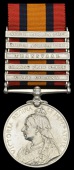 Queen’s South Africa 1899-1902, 5 clasps, Cape Colony, Orange Free State, Transvaal, South Africa 1901, South...