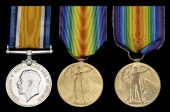 British War Medal 1914-20 (1916 Pte. C. Paddock, R. Wilts. Yeo.); Victory Medal 1914-19 (2) (1917 Pte. J. A. Russ,...