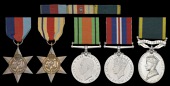Five: Trooper A. J. Sheppard, Royal Wiltshire Yeomanry

1939-45 Star; Africa Star; Defence and War Medals, these...