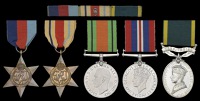 Five: Trooper A. J. Sheppard, Royal Wiltshire Yeomanry

1939-45 Star; Africa Star; Defence and War Medals, these...