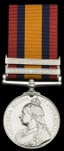 Queen’s South Africa 1899-1902, 2 clasps, Tugela Heights, Relief of Ladysmith (3081 Pte. G. Bennett, Dorset. Rgt.)...