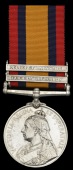 Queen’s South Africa 1899-1902, 2 clasps, Tugela Heights, Relief of Ladysmith (5492 Pte. E. Roberts, 2/Dorset....