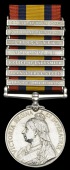 Queen’s South Africa 1899-1902, 7 clasps, Tugela Heights, Orange Free State, Relief of Ladysmith, Transvaal,...