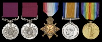 Family group:

Army L.S. & G.C. (2), V.R., 3rd issue, small letter reverse (3975 Pte. P. Tierney, 39th Foot; 289.S...