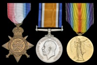Three: Private P. Holloway, 5th, late 1st Battalion Dorsetshire Regiment, killed in action, France, 26 September...