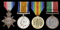 Four: Acting Corporal A. Henning, Dorsetshire Regiment and Merchant Navy

1914-15 Star (3-8320 Pte., Dorset. R.);...