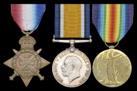 Three: Private J. H. Cooper, 19th Hussars

1914 Star (6170 Pte., 19/Hrs.); British War and Victory Medals (6170...