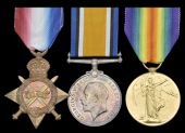 Three: Private T. A. Miller, 7th Dragoon Guards

1914-15 Star (4175 Pte., 7th D. Gds.); British War and Victory...