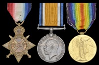 Three: Private A. E. Henderson, 2nd Dragoons

1914-15 Star (D-8883 Pte., 2nd Dns.); British War and Victory Medals...
