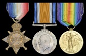 Pair: Private F. Cowell, 11th Hussars
1914-15 Star (18683 Pte., 11th Hrs.); British War Medal 1914-20 (18683 Pte.,...