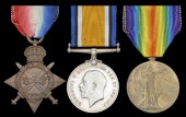 Three: Private J. Smithies, 18th Hussars

1914-15 Star (10403 Pte., 18th Hrs.); British War and Victory Medals...