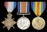 Three: Private J. Robinson, 2nd Battalion Royal Lancaster Regiment, killed in action, France/Flanders, 8 May...