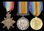 Three: Private C. Emmerson, 2nd Battalion Northumberland Fusiliers, killed in action, France/Flanders, 24 April...