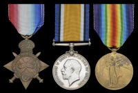 Three: Private L. J. Fell, Lincolnshire Regiment
1914-15 Star (18326 Pte., Linc. R.); British War and Victory...