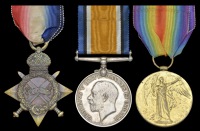 Three: Private F. W. Brent, 5th Battalion London Regiment (London Rifle Brigade)
1914-15 Star (2207 Pte., 5-Lond....