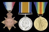 Three: Private H. S. Harnie, 14th Battalion London Regiment (London Scottish)
1914-15 Star (3433 Pte., 14-Lond....
