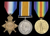 Three: Driver W. A. Yeates, Royal Canadian Horse Artillery
1914-15 Star (6258 Dvr., R. Can. H. Art.); British War...