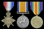 Three: Squadron Sergeant-Major J. A. Worgthington, 18th Mounted Rifles
1914-15 Star (Pte.,18th M.R.); British War...