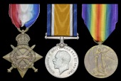 Three: Corporal D. C. Lourens, 1st District Mounted Rifles
1914-15 Star (Cpl., 1st D.M.R.); British War and...