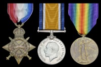 Three: Corporal D. C. Lourens, 1st District Mounted Rifles
1914-15 Star (Cpl., 1st D.M.R.); British War and...