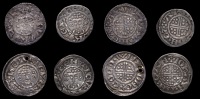 John (1199-1216), Pennies (4), all Canterbury, class Va 2, Arnaud, arnavd · on · ca, s reversed, curls 3/3,...