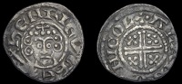 John (1199-1216), Penny, class Va 2, Lincoln, Alain, alain · on · nicol, reads henrievs, s reversed, curls 2/2,...