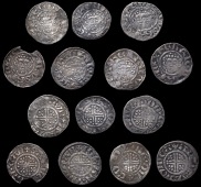 John (1199-1216), Pennies (7), all class Vb 3, Canterbury (5), Arnaud, arnavd · on · ca, 1.28g/4h (SCBI Mass...